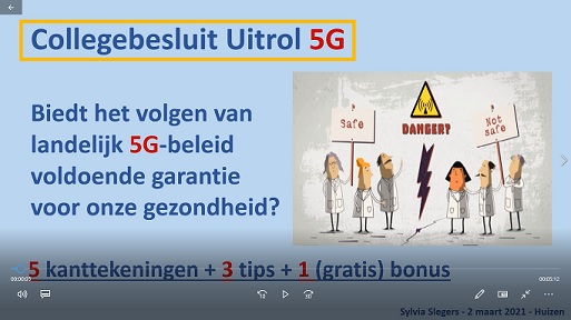 Feedback op Collegebesluit 5G op agenda Commissie Sociaal Domein