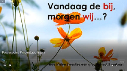 Video: "Vandaag de bij, morgen wij? Hoe kleine beestjes een groot verschil maken."